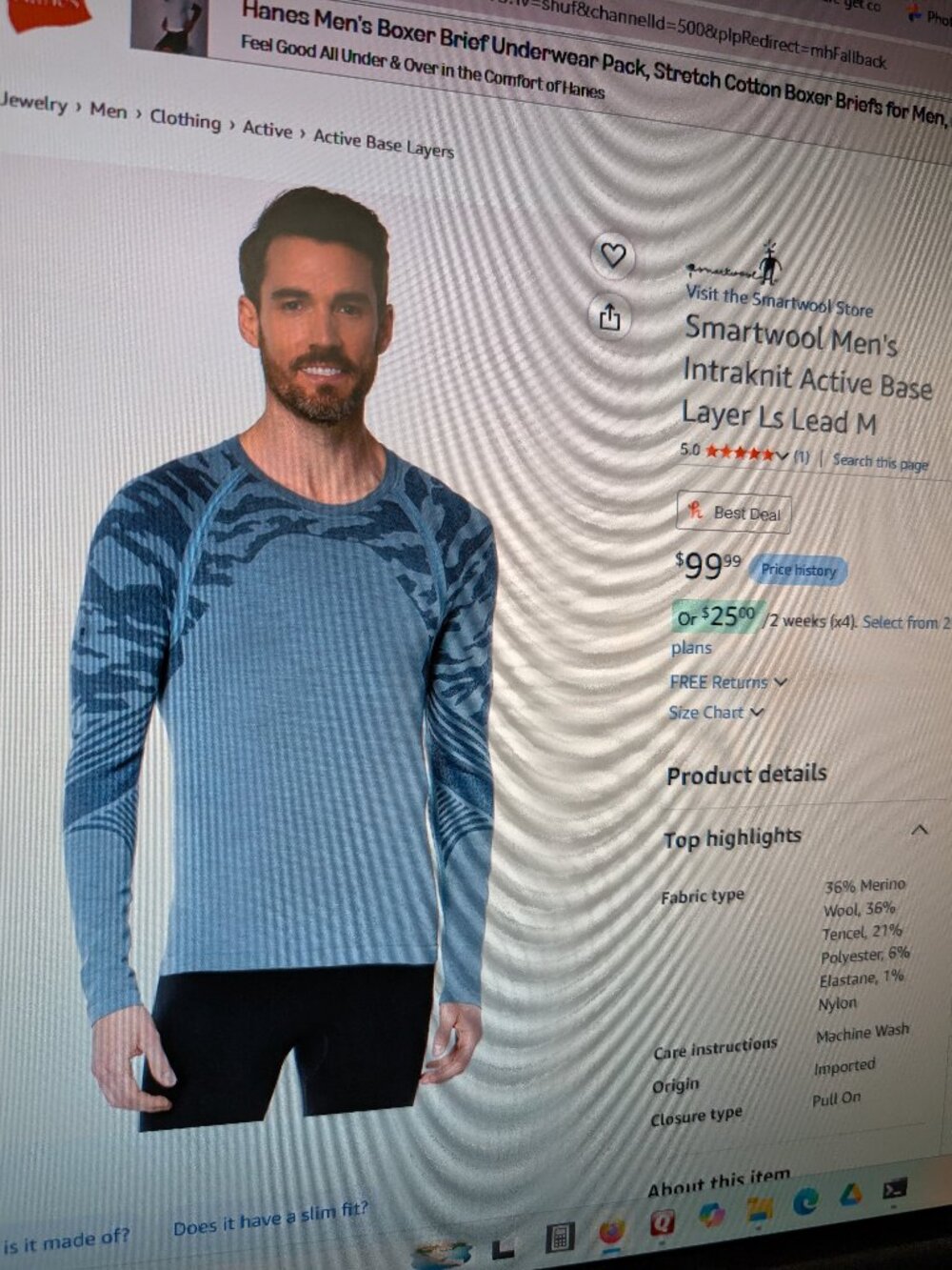 Smartwool Intraknit Baselayer - Picture 5 of 7